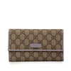 Secondhand Gucci GG Supreme Continental Flap Wallet
