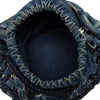 Secondhand Chanel CC Woven Denim and Raffia Drawstring Bucket Bag