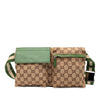 Gucci GG Canvas Web Double Pocket Belt Bag Secondhand