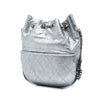 Chanel Small Quilted Metallic Aged Calfskin Gabrielle Bucket Bag Secondhand