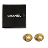 Chanel CC Gold Plated Faux Pearl Clip On Earrings Secondhand