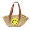 LOEWE Paulas Ibiza Smiley Small Raffia Basket Tote Secondhand