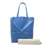LOEWE Large Shiny Calfskin Puzzle Fold Tote Secondhand