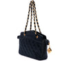 Chanel CC Quilted Satin Zip Handbag Secondhand