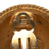 Chanel CC Gold Plated Round Clip On Earrings Secondhand