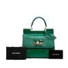 Dolce & Gabbana Small Iguana Embossed Calfskin Miss Sicily Satchel Secondhand
