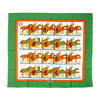 Secondhand Hermès Ecuries Silk Scarf Green - '90s