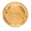 Chanel Gold Plated 31 Rue Cambon Medallion Pin Brooch Secondhand