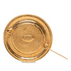 Chanel Gold Plated 31 Rue Cambon Medallion Pin Brooch Secondhand