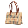 Burberry Haymarket Check Coated Canvas Tote Secondhand