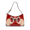 Secondhand Ferragamo Printed Leather Trifolio Shoulder Bag