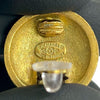 Chanel CC Gold Plated Clip On Earrings Secondhand