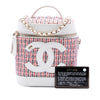 Chanel Tweed and Lambskin Vanity Cosmetic Case Secondhand