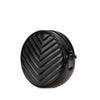 Saint Laurent Chevron Calfskin Round Vinyle Camera Bag Secondhand