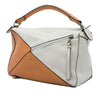LOEWE Medium Bicolor Calfskin Puzzle Satchel Secondhand