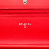 Chanel CC Striped Patent Wallet On Chain Secondhand