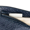 LOEWE Embossed Anagram Leather Repeat T Clutch Secondhand
