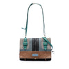 Prada Multicolore Glace Calf and Suede Patchwork Etiquette Satchel Secondhand