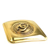 Chanel CC Gold Plated Rhombus Brooch Secondhand