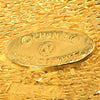 Chanel CC Gold Plated Rhombus Brooch Secondhand
