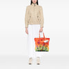 Prada Limited Edition Saffiano Trimmed Tessuto Garden City Tote Secondhand