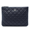 Chanel Small Quilted Caviar O Case Clutch Secondhand
