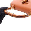 Gucci Small Grained Calfskin Bamboo Top Handle Bag Secondhand