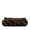 Fendi Medium Zucca Shearling Baguette Satchel Secondhand