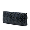 Dior Patent Cannage Lady Dior Clutch with Chain Secondhand