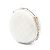 Chanel CC Quilted Lambskin Round Clutch with Chain Secondhand