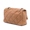 Chanel CC Quilted Calfskin Embossed Stitch Flap Secondhand