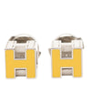 Hermès Palladium Plated Cage d H Earrings Secondhand