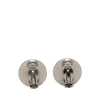 Secondhand Chanel Brass Leather Logo Clip On Earrings