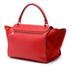 Celine Medium Drummed Calfskin and Suede Trapeze Satchel Secondhand