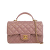 Chanel Mini Rectangular Classic Lambskin Top Handle Flap Secondhand