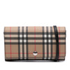Burberry House Check Coated Canvas Wallet on Strap Secondhand