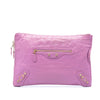 Balenciaga Lambskin Motocross Giant 12 Zip Around Flat Clutch Secondhand