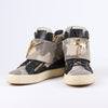 Giuseppe Zanotti High-top Sneakers Camouflage x Leather in Black, Size 40 EU Secondhand