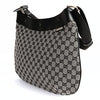 Gucci grey/black GG canvas shopper shoulder bag