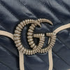 Gucci small leather Marmont shoulder bag blue