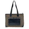 Gucci GG shoulder shopper bag in canvas and leather