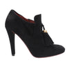 Gucci Black Suede Tasseled Ankle Boots - Size 37.5 EU 298169 Secondhand