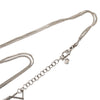 Chanel CC Brass and Strass Love Pendant Double Chain Necklace Secondhand