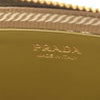 Prada Mini Raffia Crochet Logo Embroidered Triangle Pouch Secondhand