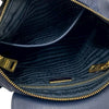 Prada Saffiano Trimmed Tessuto Zip Top Crossbody Secondhand