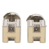 Secondhand Hermès Palladium Plated Cage D H Cube Earrings