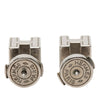 Secondhand Hermès Palladium Plated Cage D H Cube Earrings