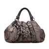 Prada Metallic Nappa Mordore Ruffle Tote Secondhand
