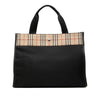 Burberry House Check Canvas Trimmed Nylon Tote Secondhand