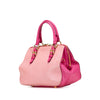 Secondhand Miu Miu Bicolor Goatskin Madras Bowler Bag